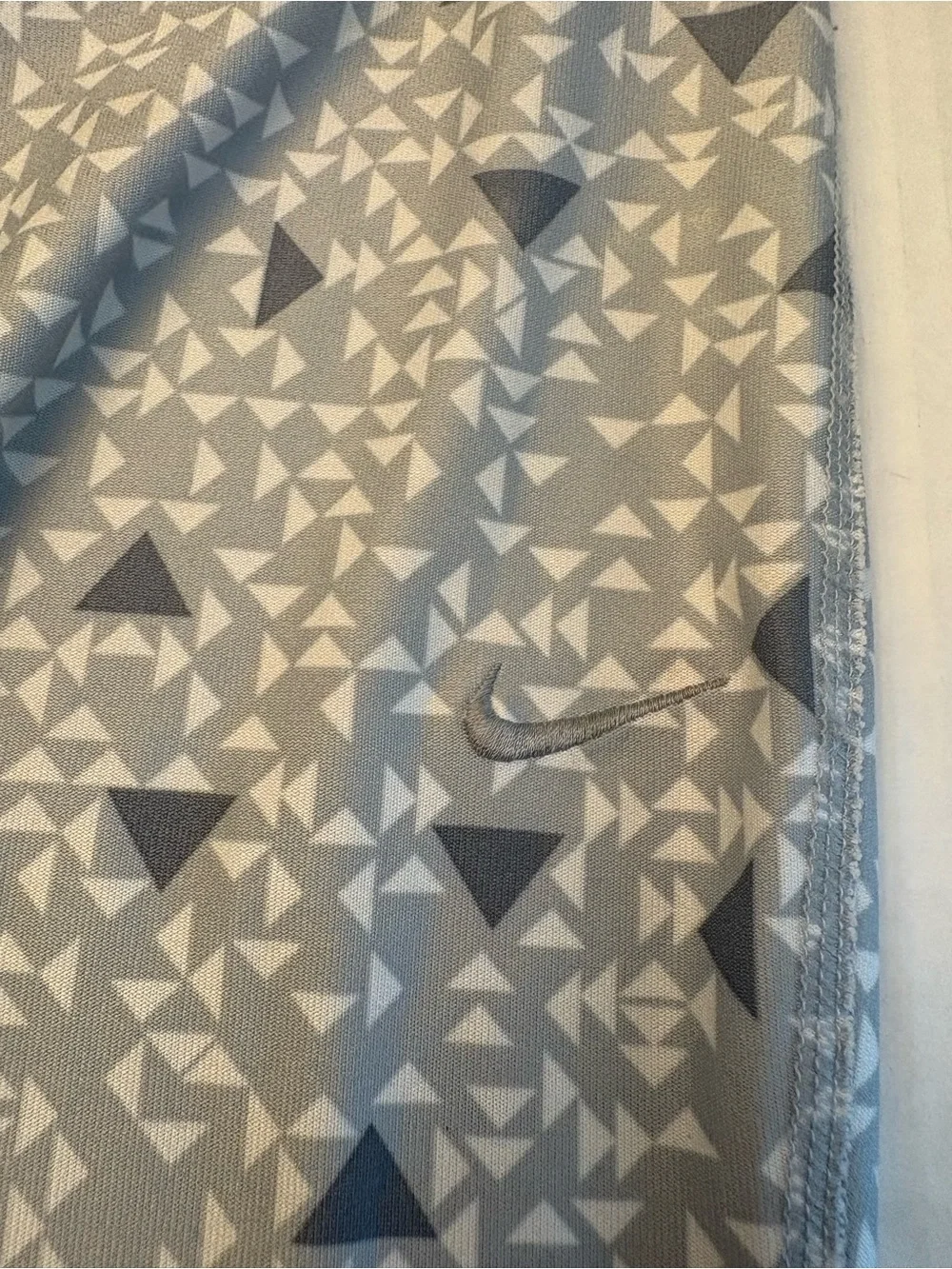 NIKE DRI FIT Capri Crop Legging Light Gray Size Large